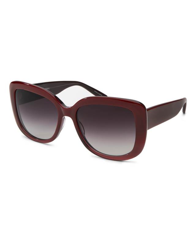 Choupette Oversized Square Acetate Sunglasses, Wine